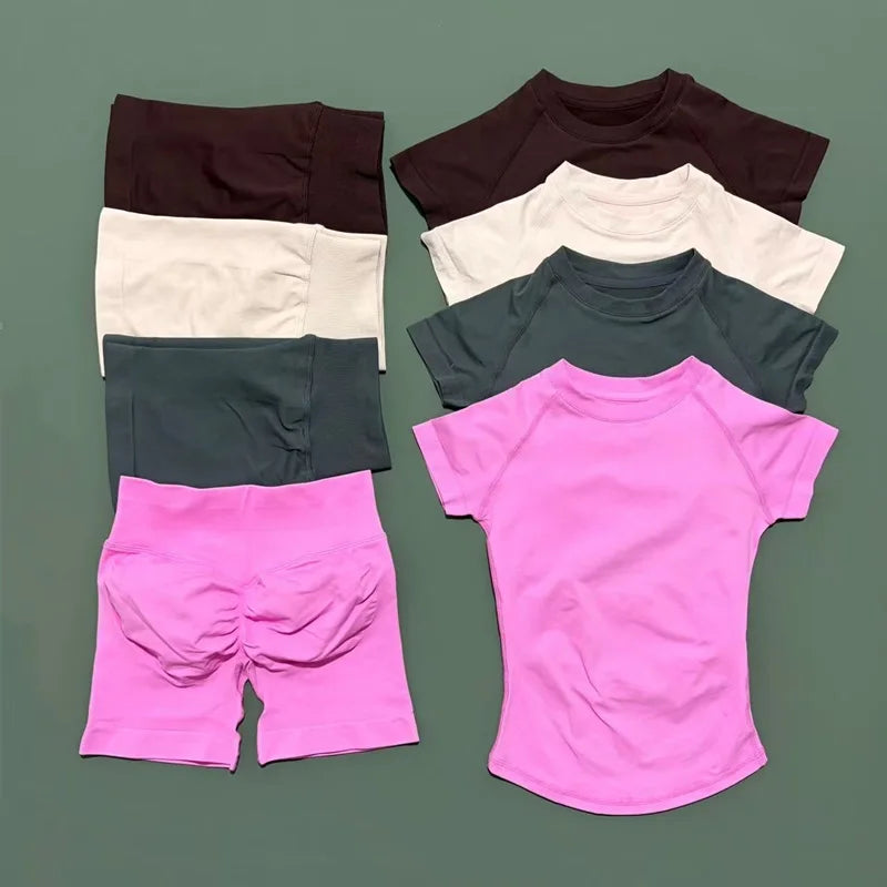 Women's Seamless Ribbed Workout Set