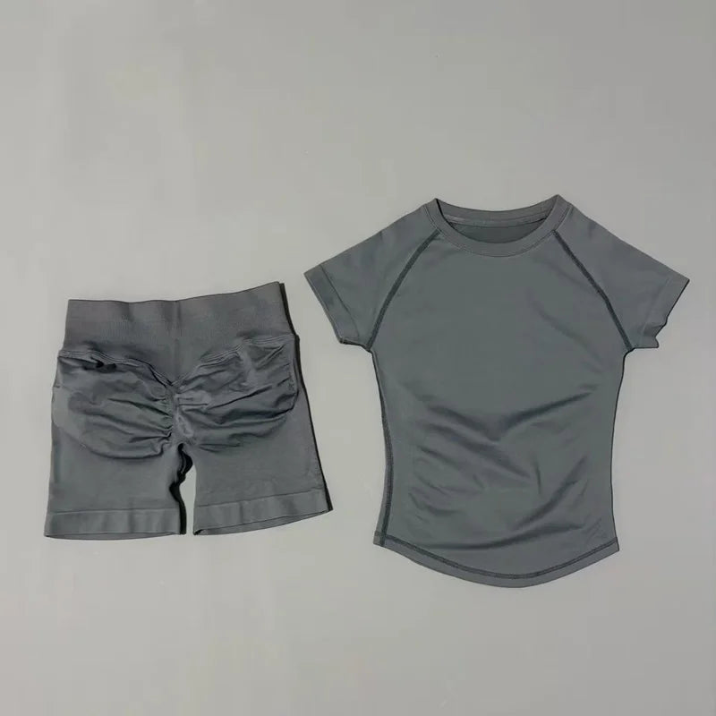 Women's Seamless Ribbed Workout Set