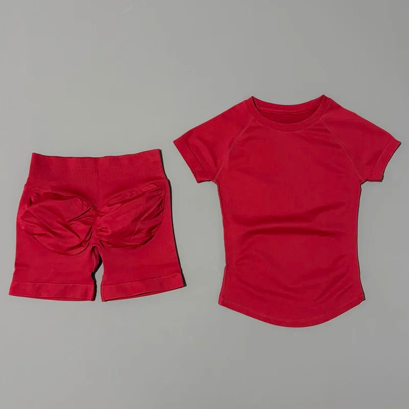 Women's Seamless Ribbed Workout Set