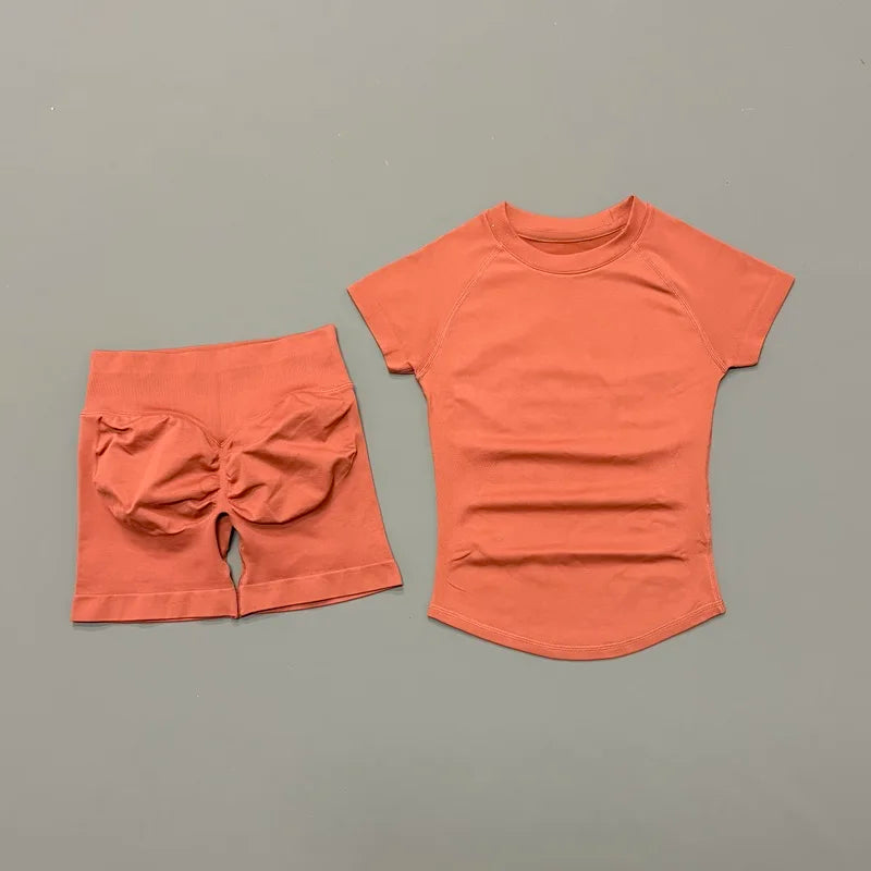 Women's Seamless Ribbed Workout Set