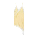 V-Neck Lace Asymmetric Chemise