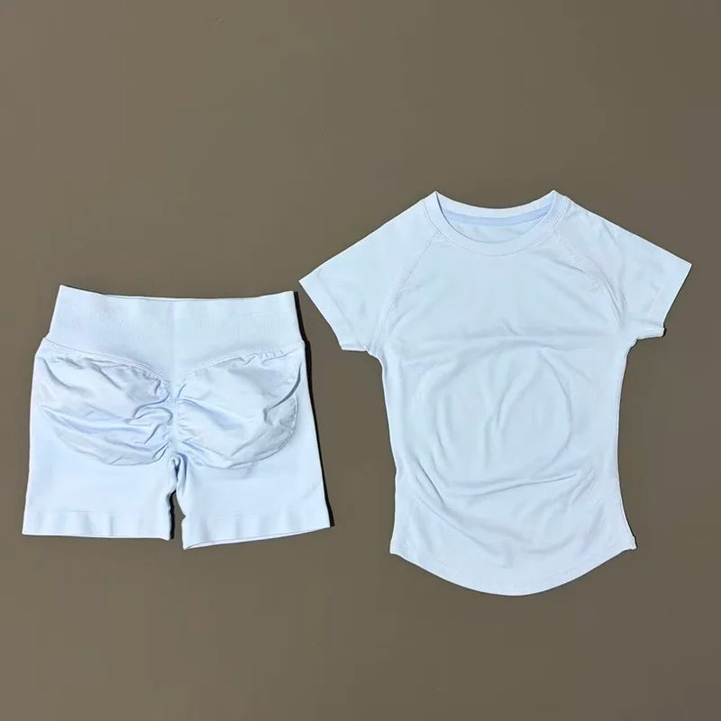 Women's Seamless Ribbed Workout Set