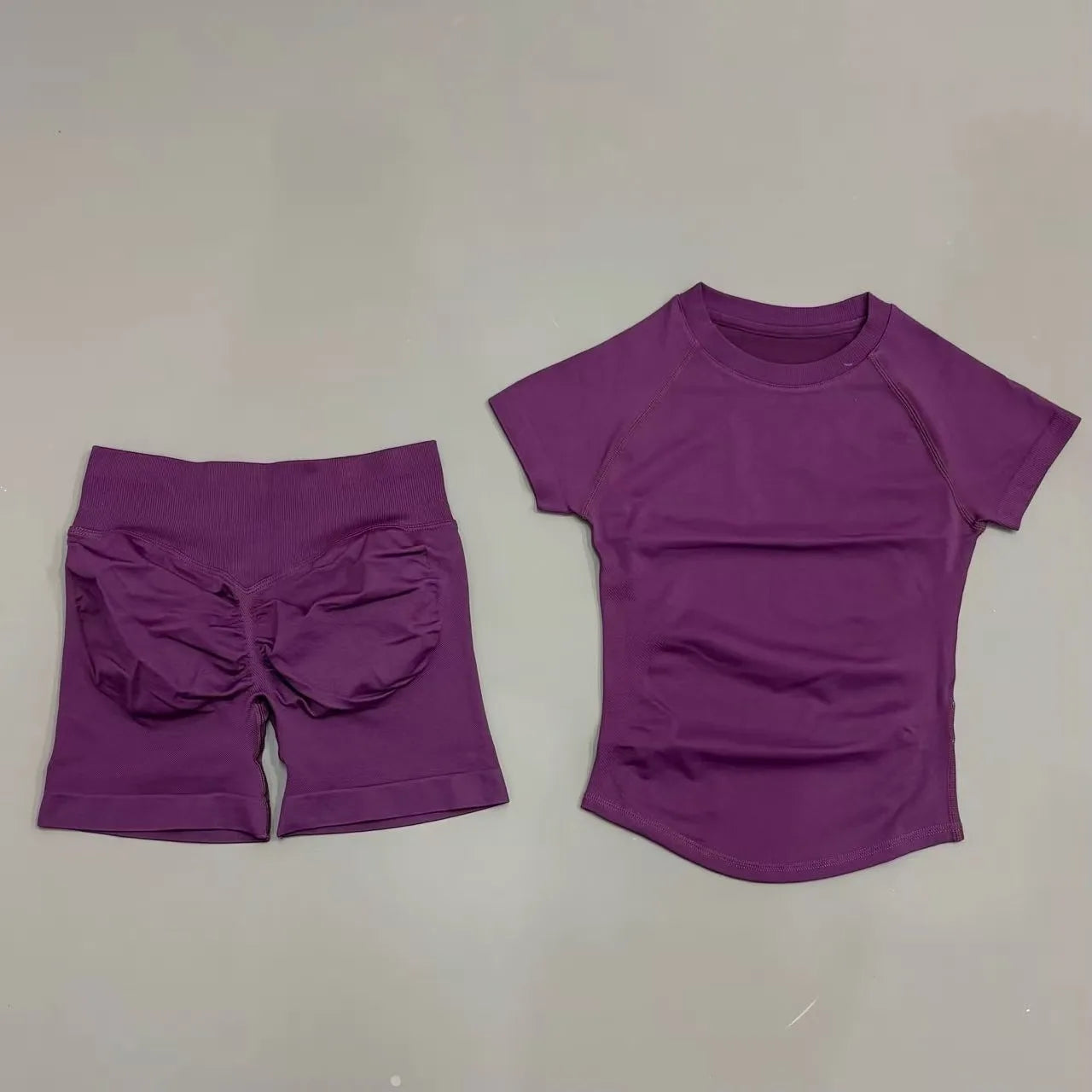 Women's Seamless Ribbed Workout Set