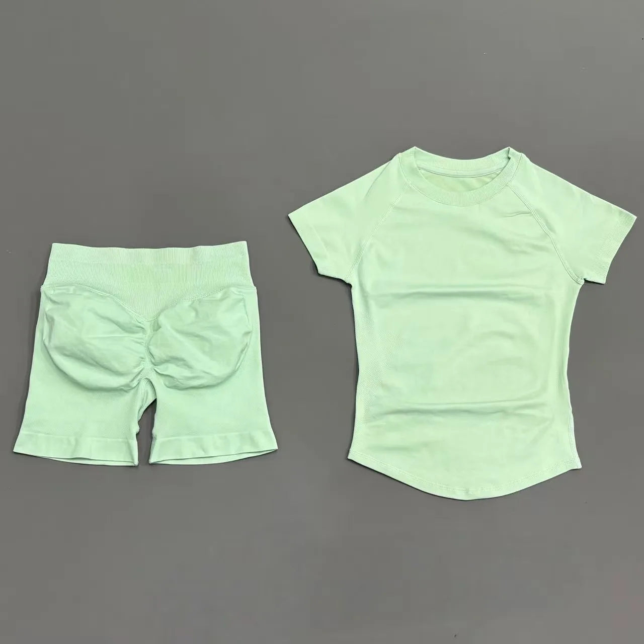 Women's Seamless Ribbed Workout Set