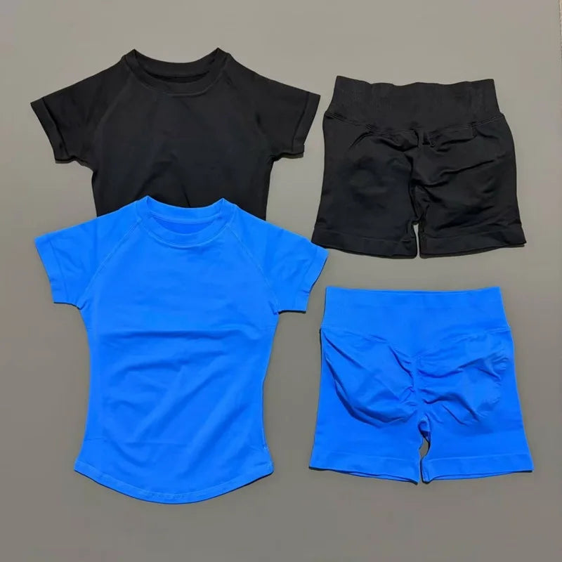 Women's Seamless Ribbed Workout Set