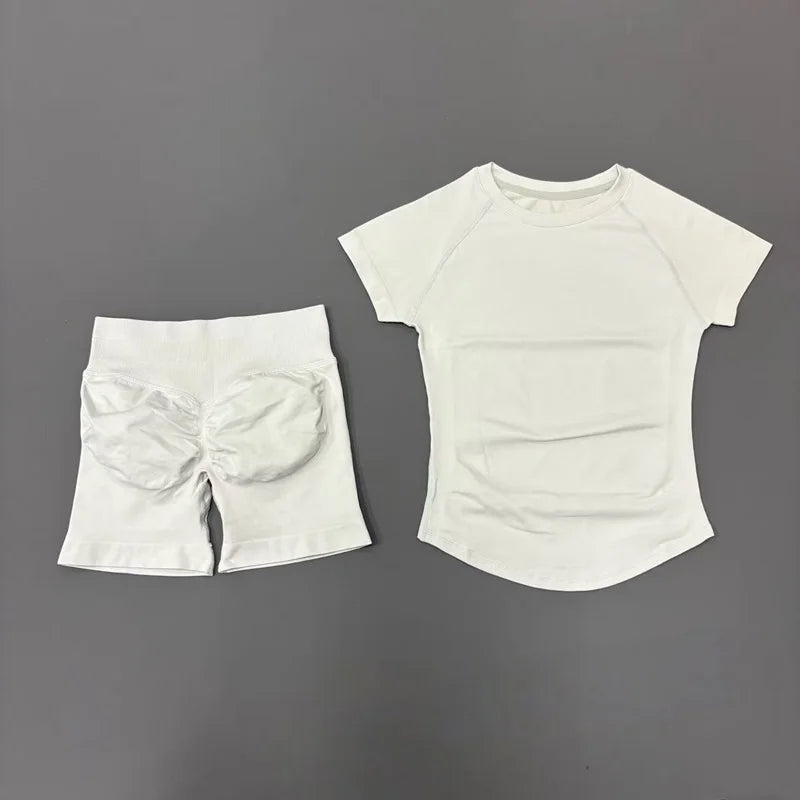 Women's Seamless Ribbed Workout Set