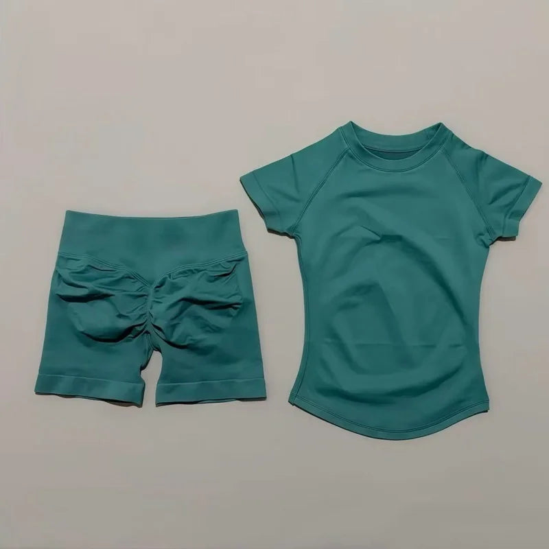 Women's Seamless Ribbed Workout Set